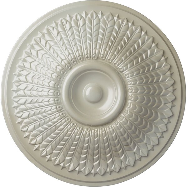 Ekena Millwork Modena Ceiling Medallion (Fits Canopies up to 5 1/4"), Hand-Painted Flash Blue, 23 1/2"OD x 3 1/2"P CM23MOFBS - main
